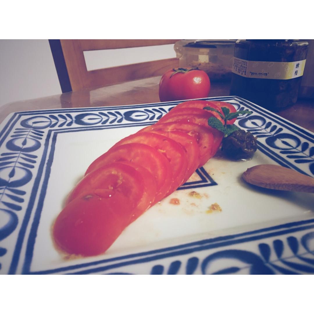 桂花梅汁渍番茄