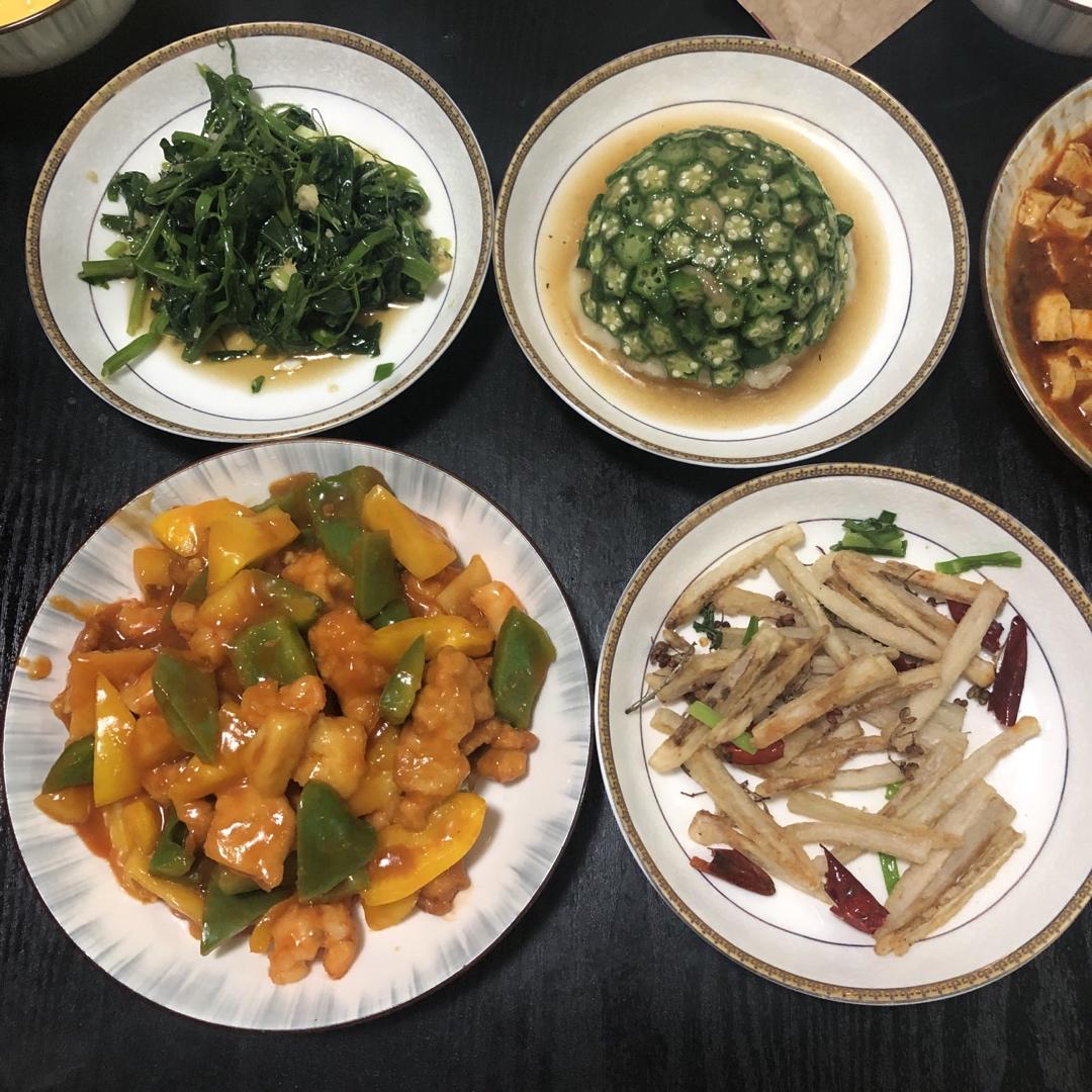 土豆泥秋葵
