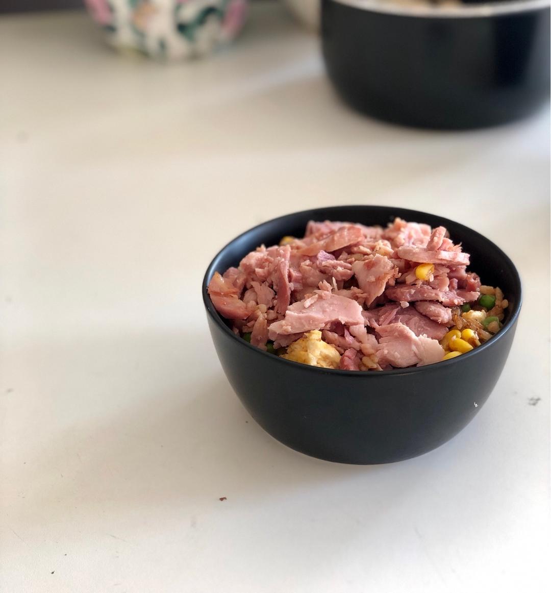 鸡蛋培根炒饭