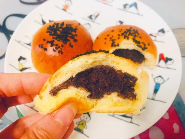 超赞的日式牛奶红豆包,无糖无黄油,健康古早味~的做法