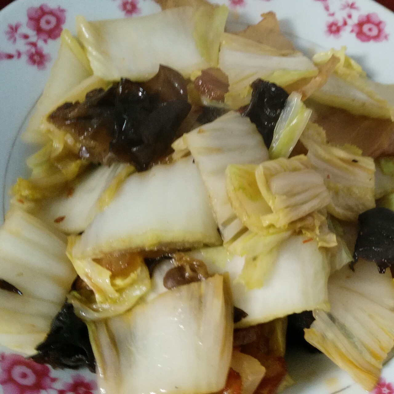 木耳白菜炒肉片