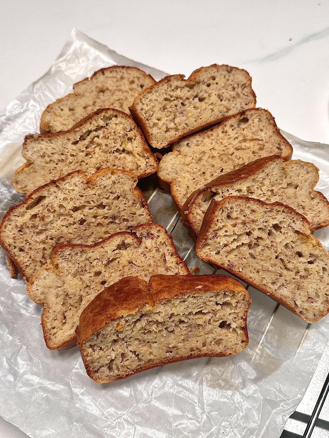 香蕉蛋糕 banana bread （非低糖）传统配方