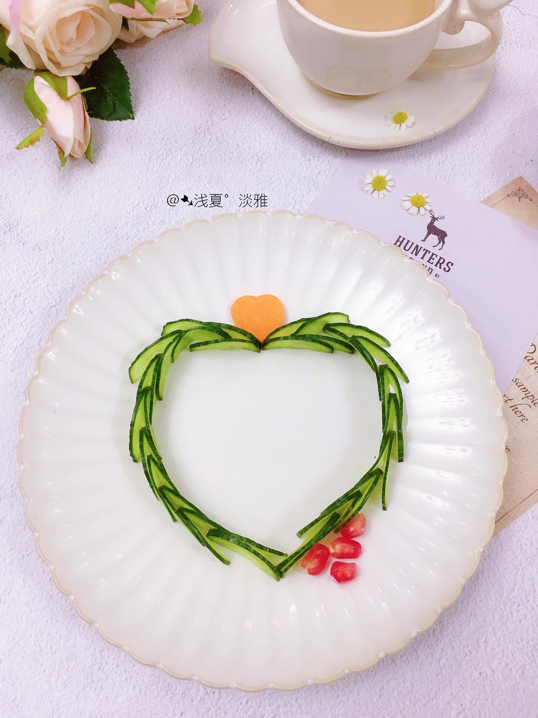 比心7815∽比心7815---黄瓜爱心装饰的做法