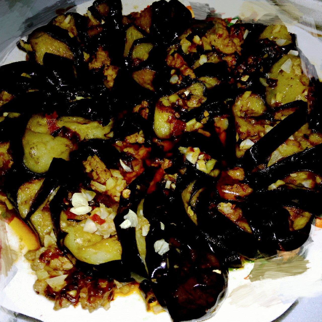 红烧肉沫茄子