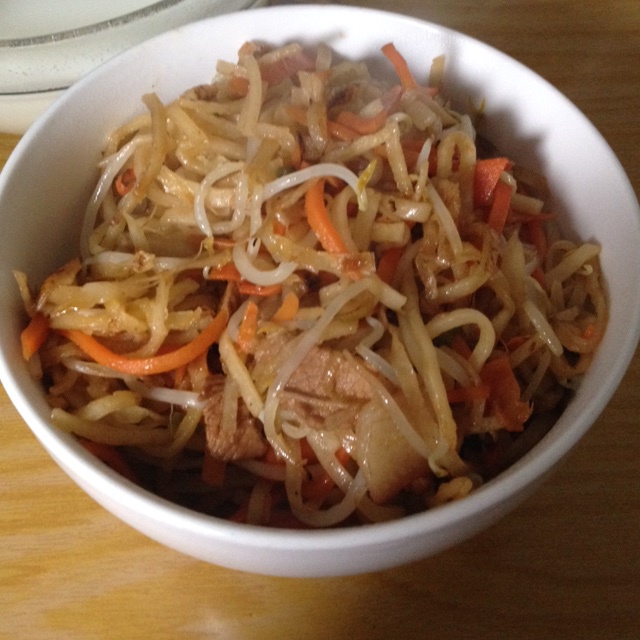 肉丝炒饼