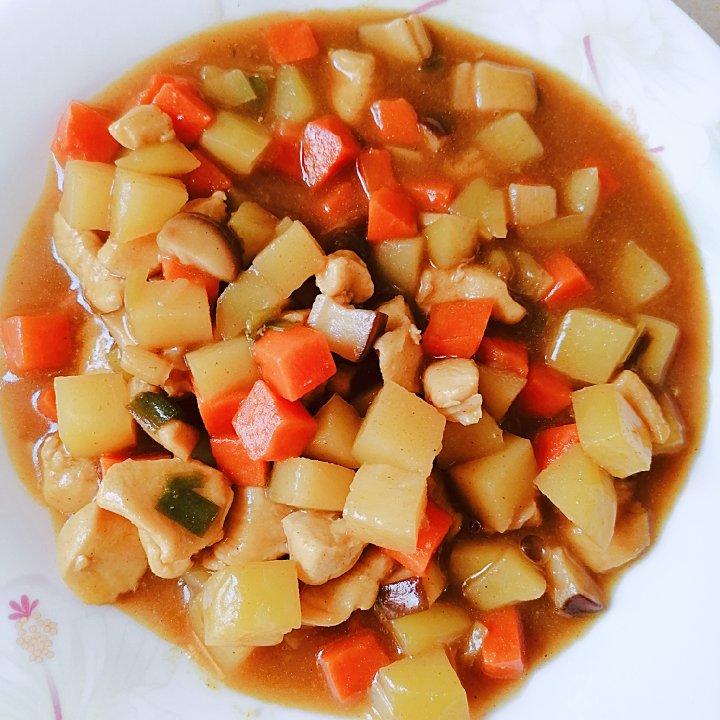 咖喱鸡（鸡胸肉版）