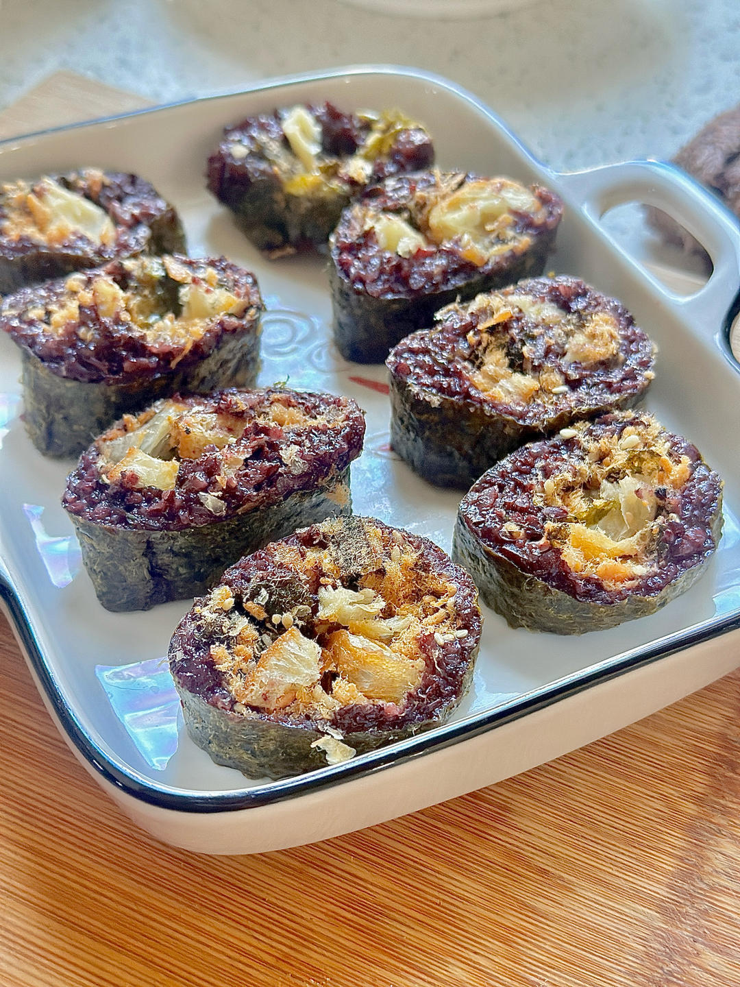 黑米粢饭团