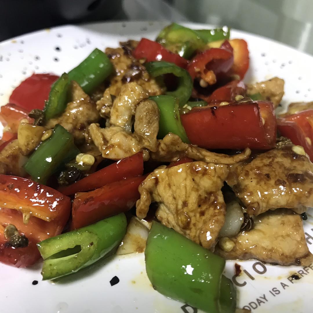 四川青椒红椒回锅肉