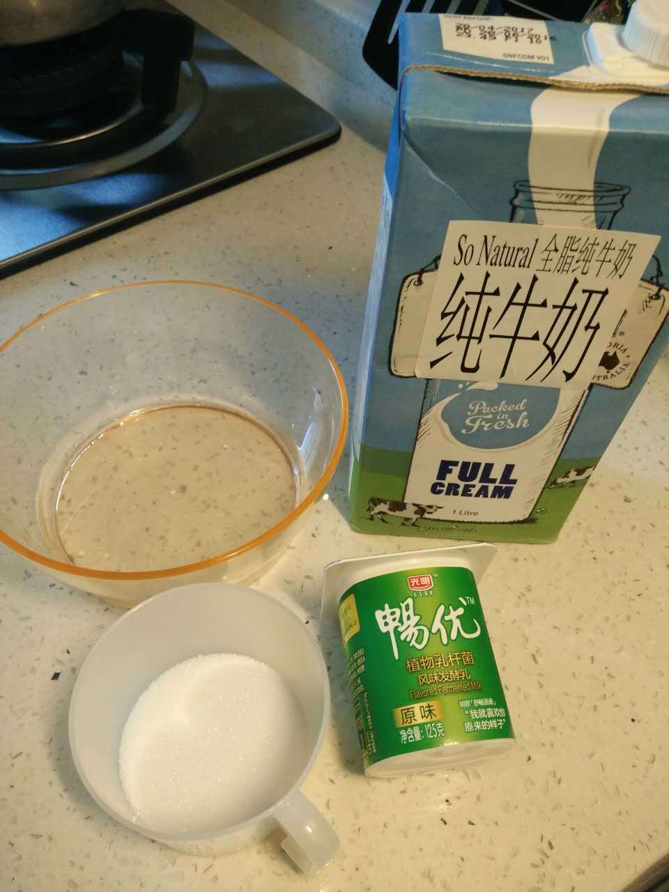 纯奶手撕吐司的做法 步骤1