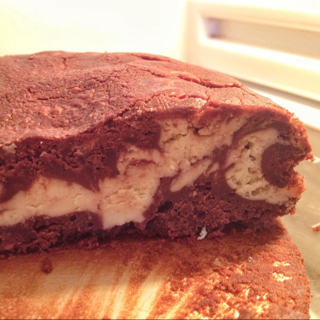 大理石乳酪布朗尼