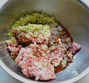 豆角猪肉鲜虾馅水饺的做法 步骤5