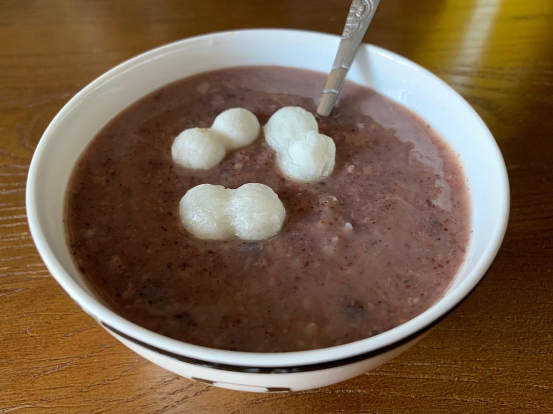 烤年糕红豆汤