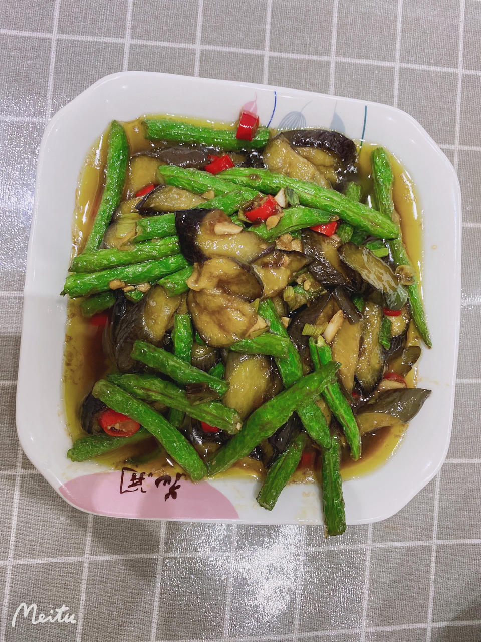 豆角烧茄子