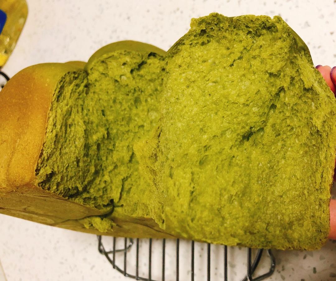 抹茶豆沙小面包（无油脂）