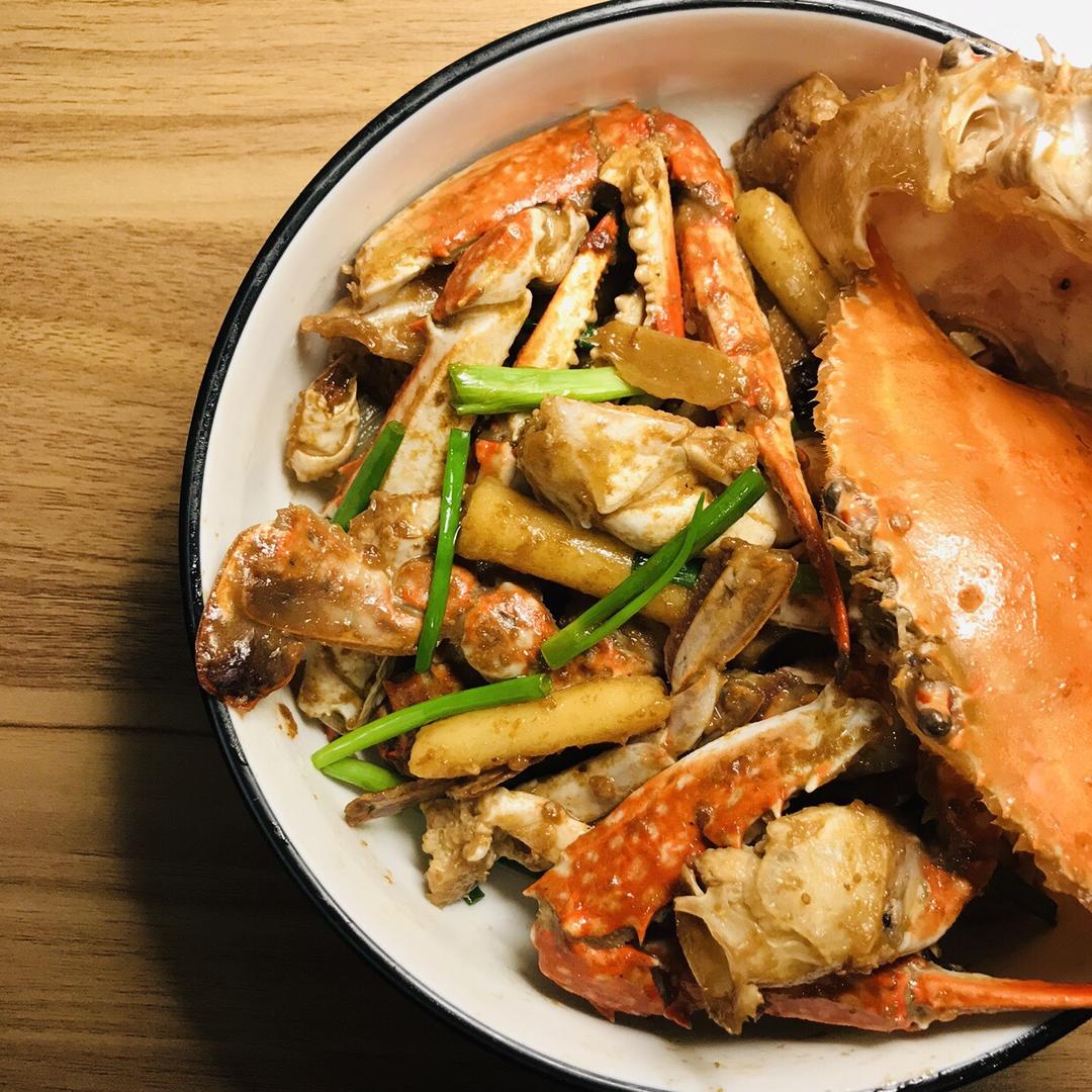梭子蟹炒年糕