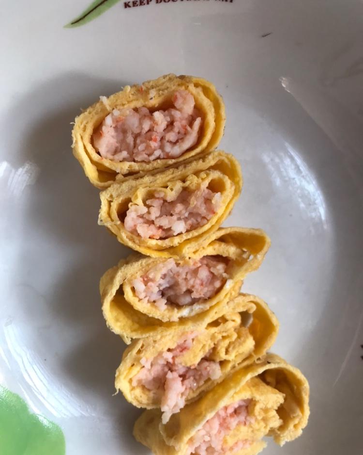 鲜虾蛋卷 宝宝辅食食谱