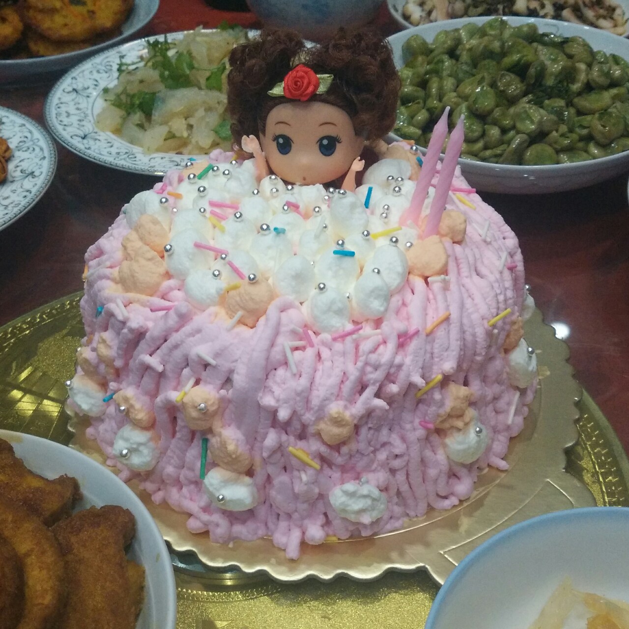 详细步骤制作泡泡浴娃娃蛋糕