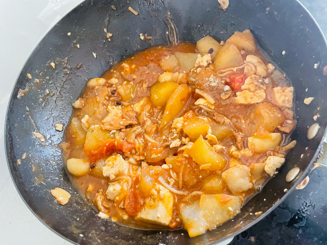 北方人冬天的美味，大锅菜（冬瓜熬菜）