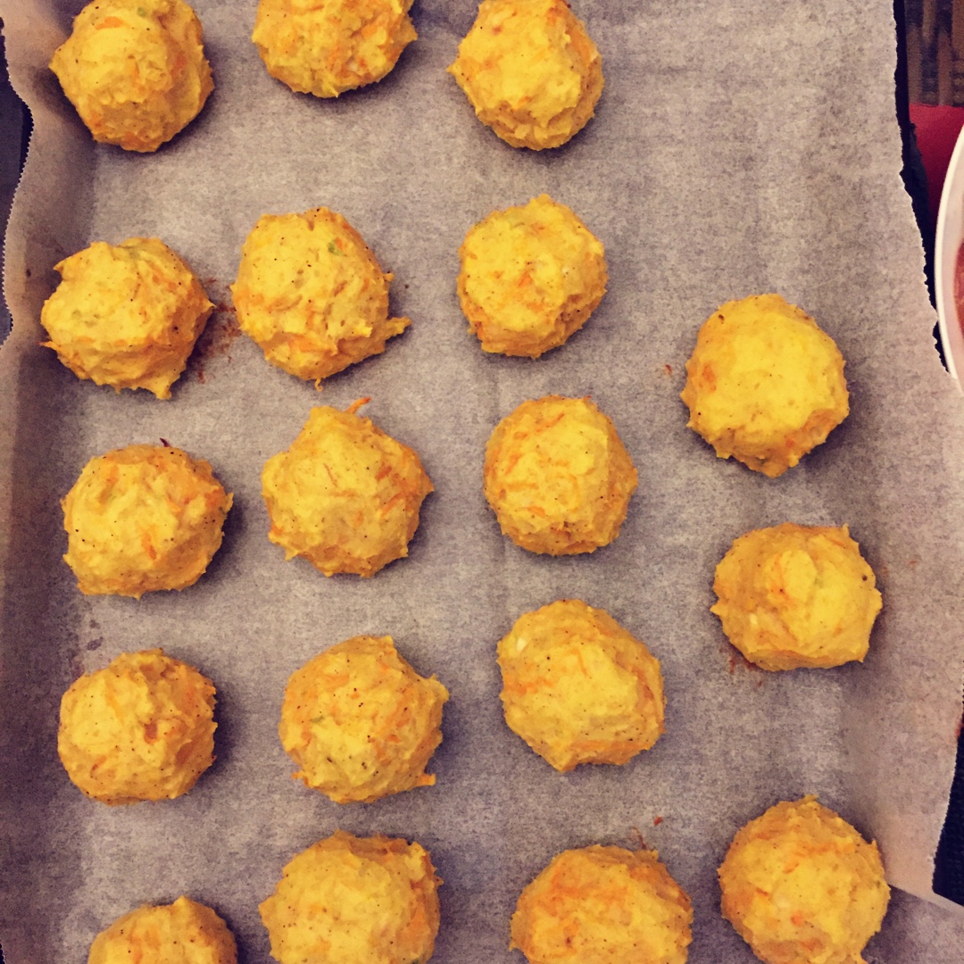 香烤马铃薯素丸子