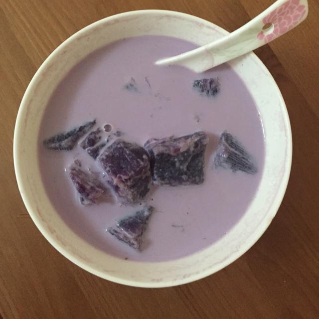 紫薯牛奶羹