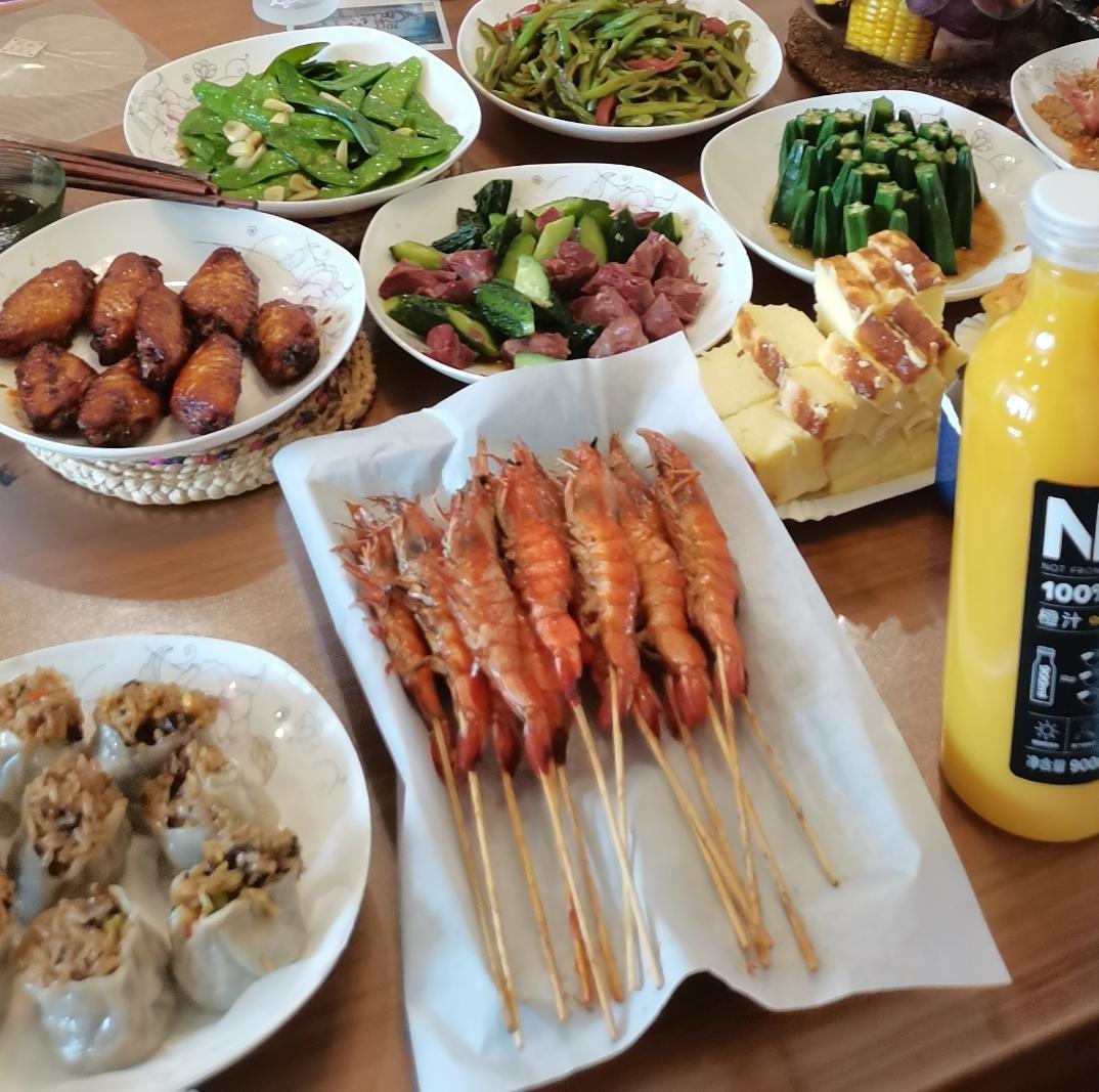 椒盐烤虾