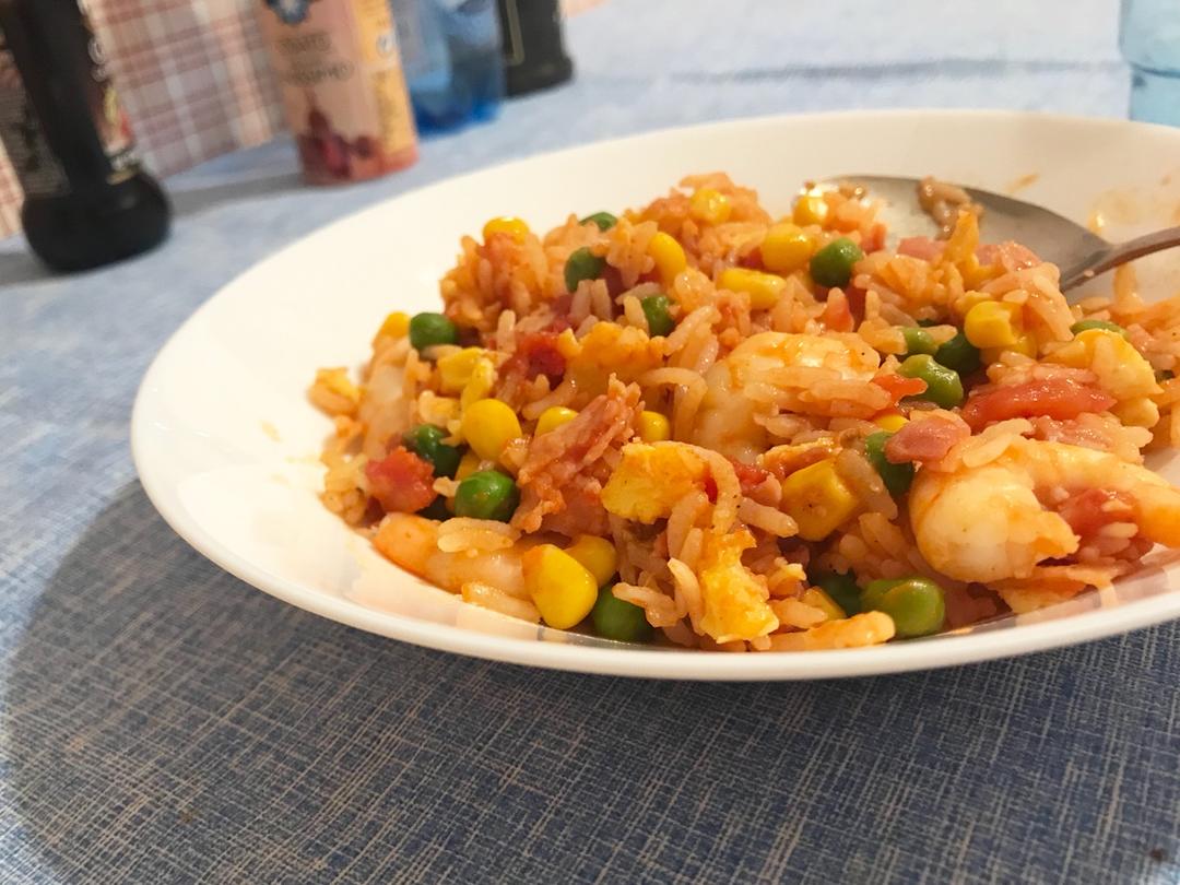 【番茄虾仁炒饭】