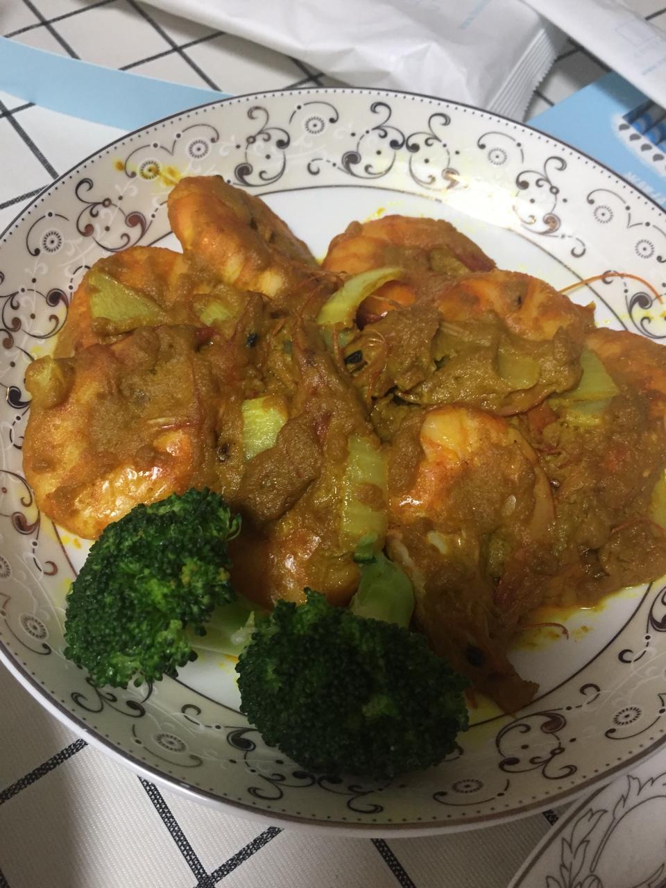 泰式咖喱虾