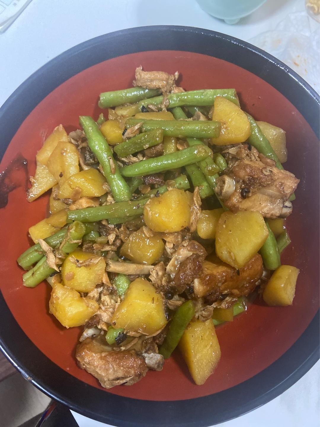 硬菜代表--排骨炖豆角土豆（豆角焖面胚子）