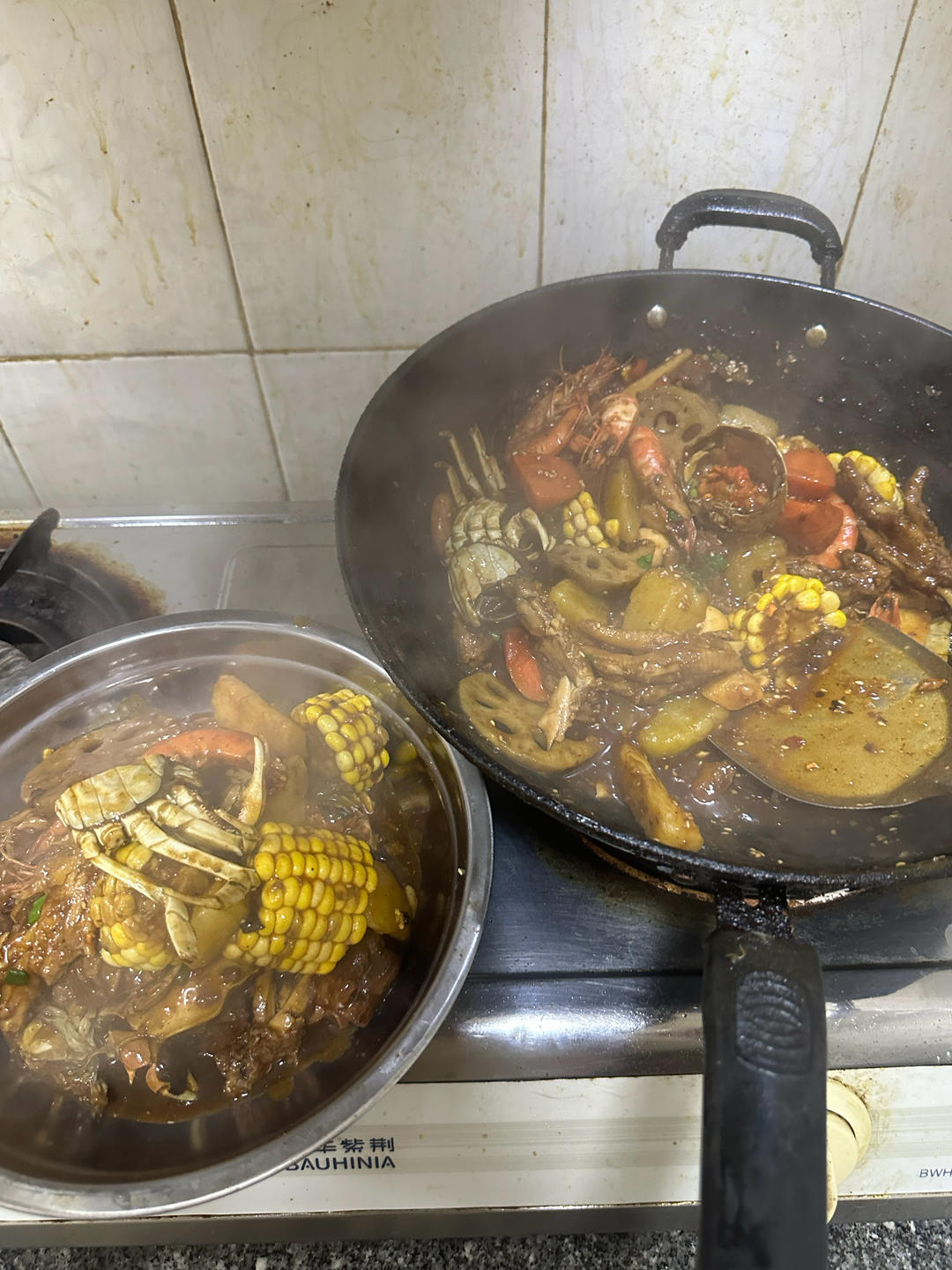 胖哥俩肉蟹煲的做法