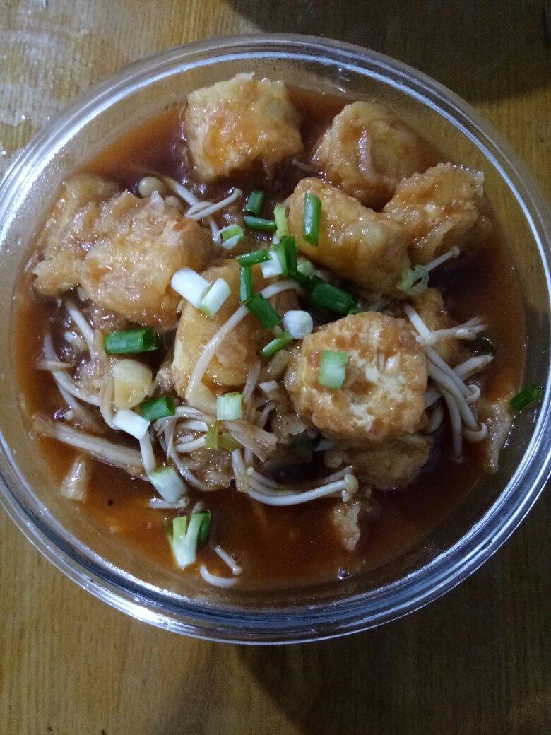 超级下饭菜--金针菇日本豆腐