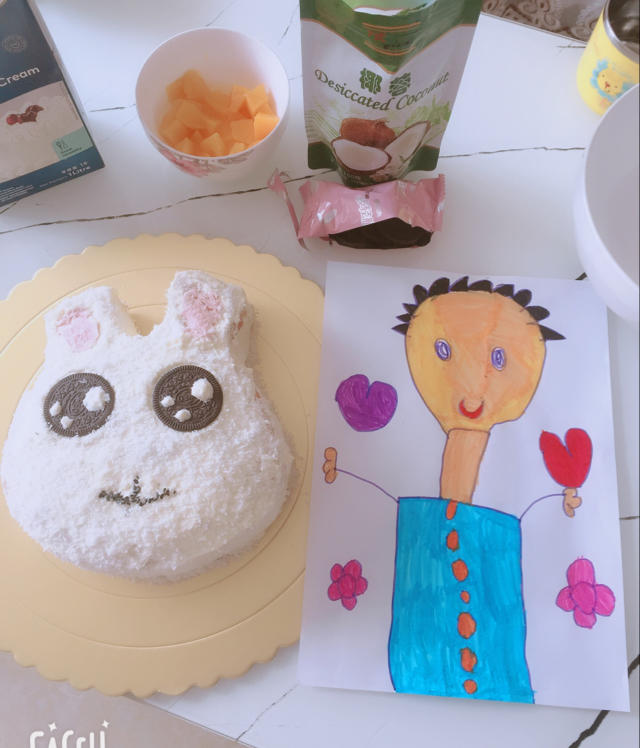 椰蓉小兔子奶油蛋糕