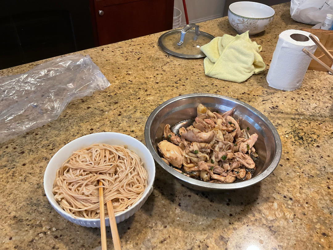 葱油手撕鸡