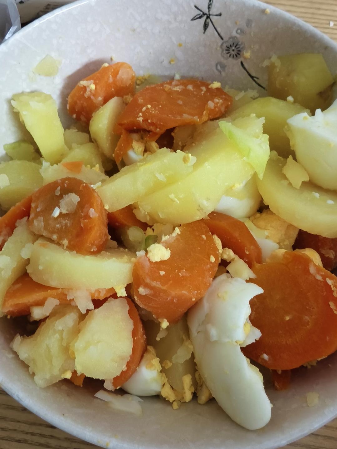 🔥爆好吃的鸡蛋土豆泥沙拉