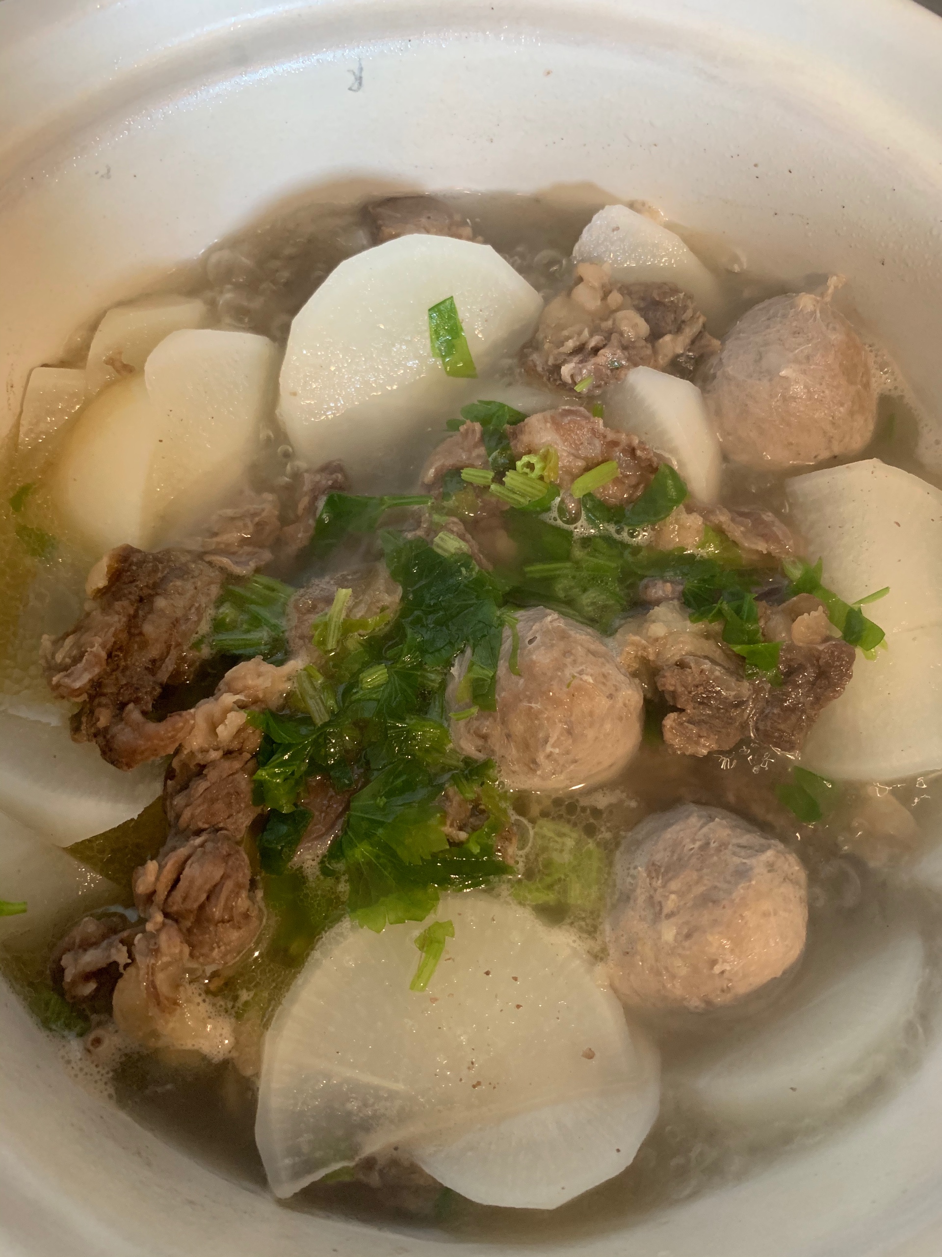 潮汕特色牛杂牛筋丸萝卜汤的做法