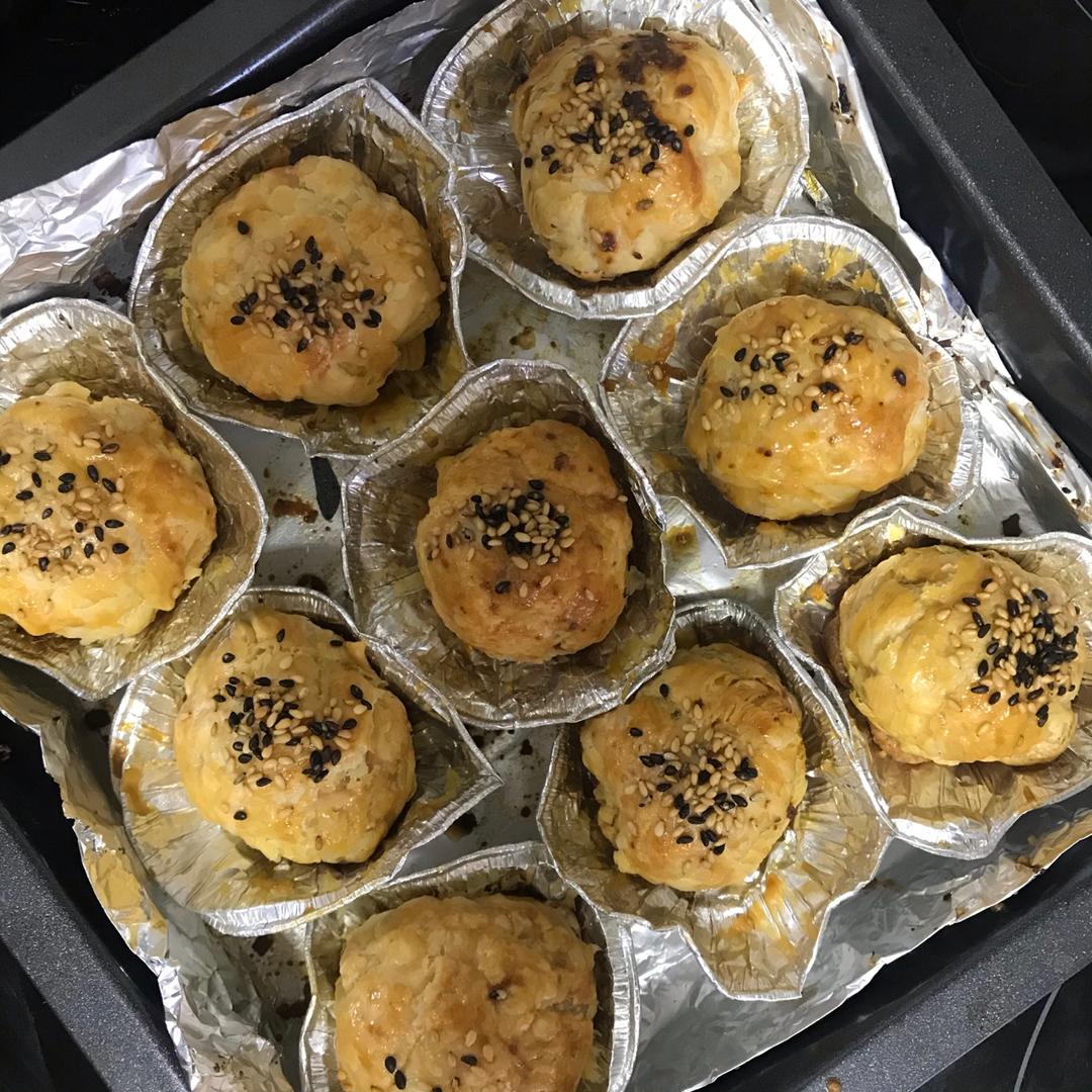 肉松咸蛋黄酥（简易版蛋挞皮）
