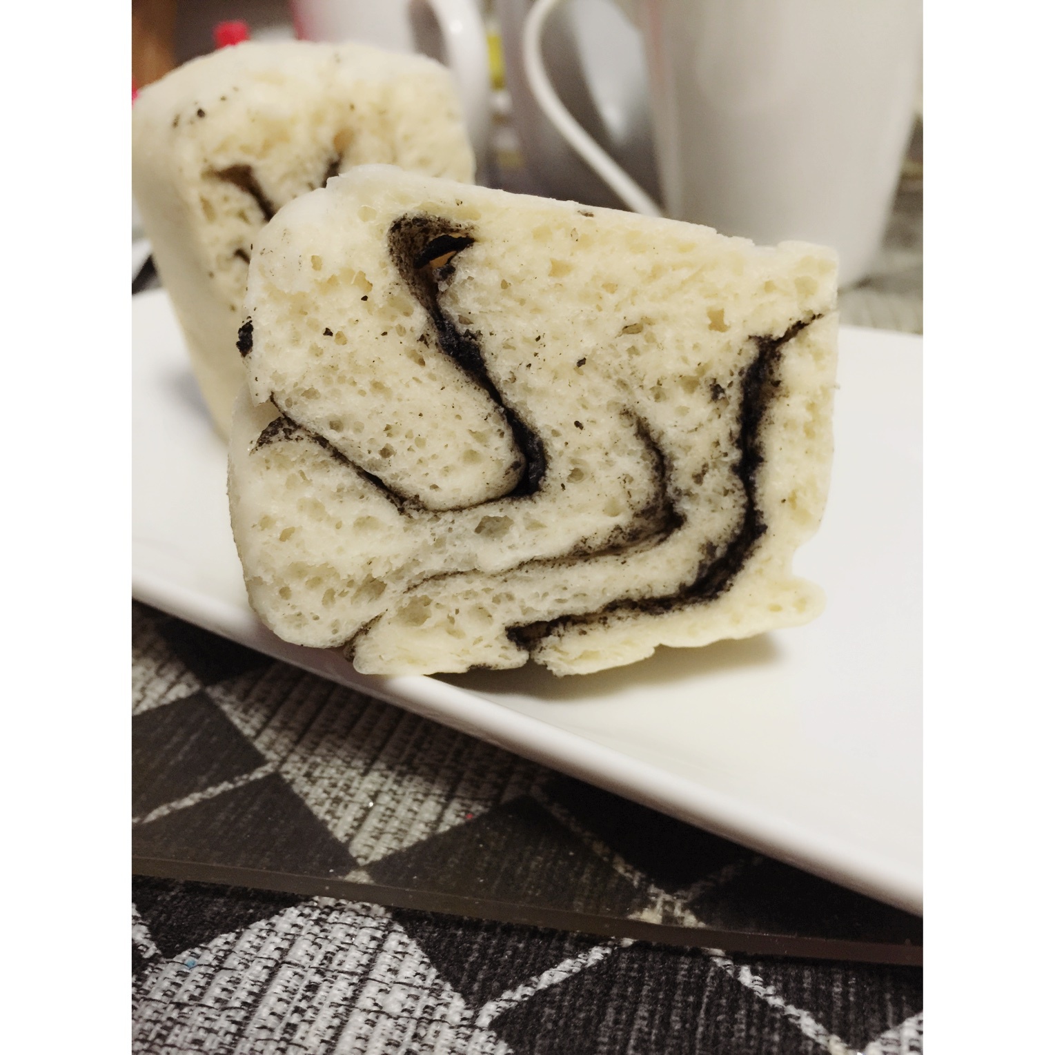 牛奶蜜豆发糕 -- panasonic松下NU-JK100W热风蒸烤箱版