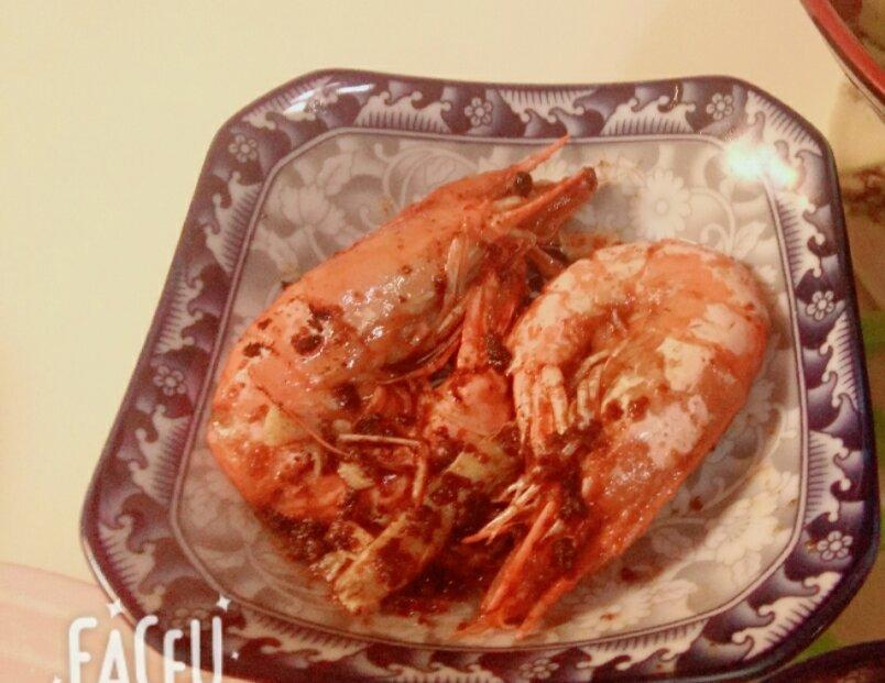 料酒煎九节虾