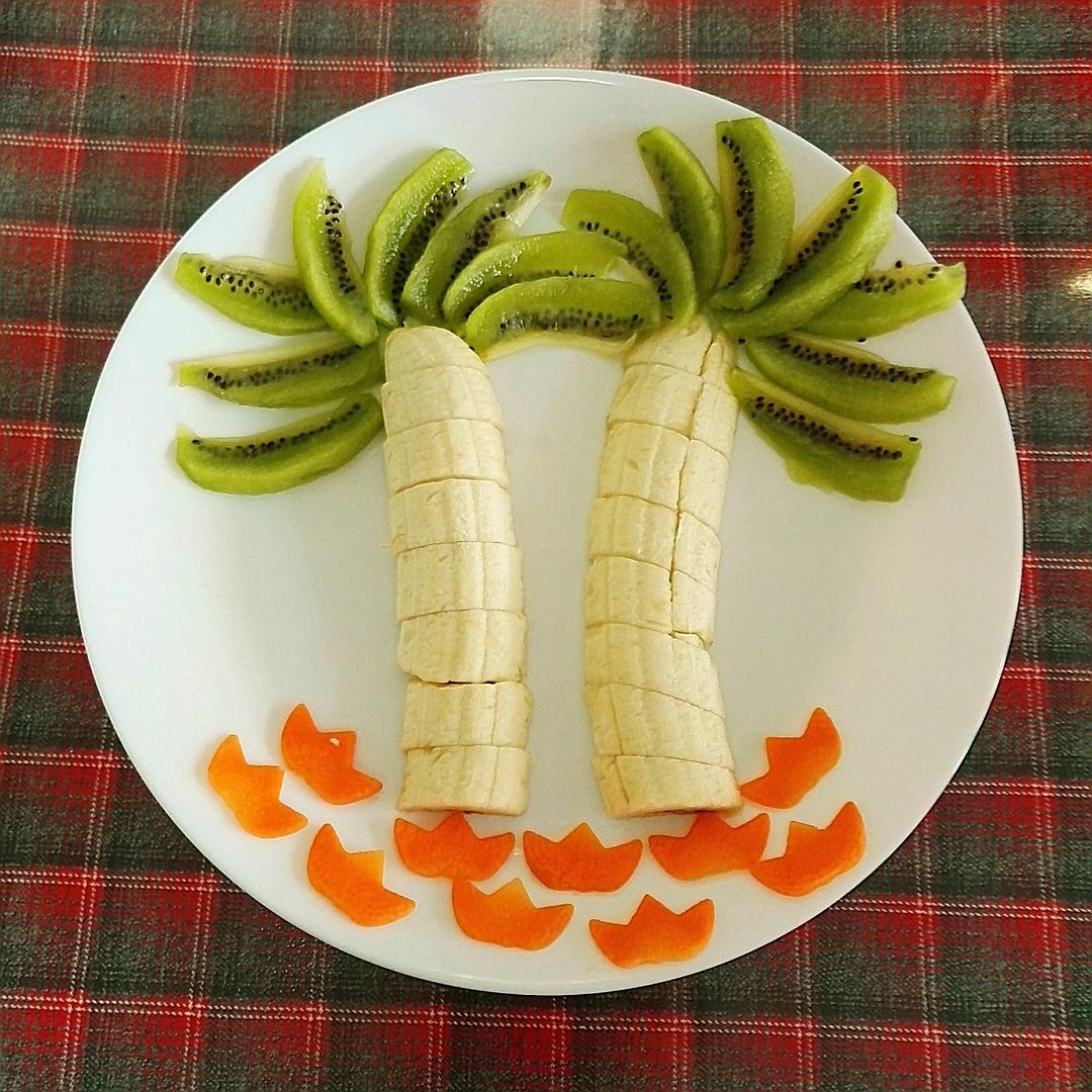 米兔家做的椰风果盘