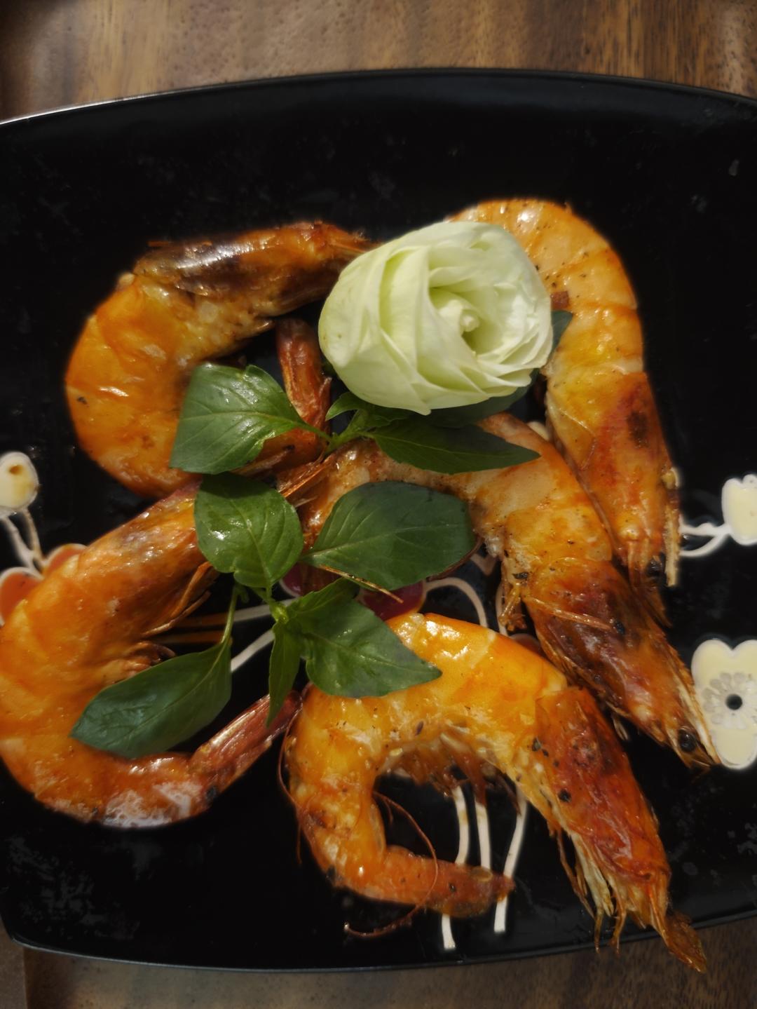 海盐黑椒柠檬虾的做法