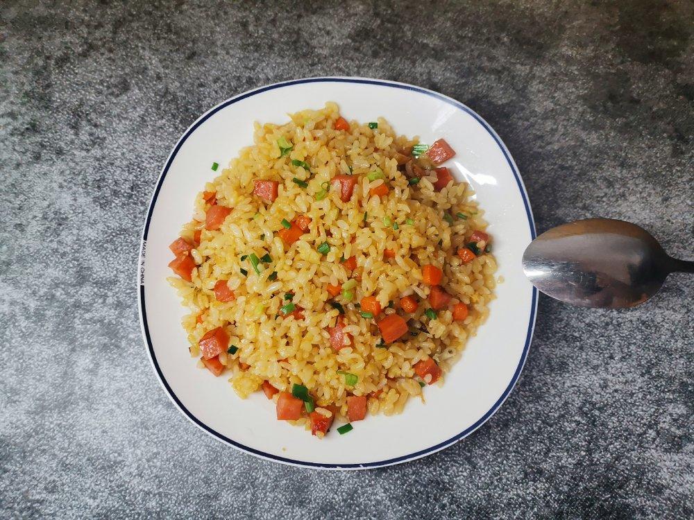 黄金蛋炒饭，颗粒分明粒粒香