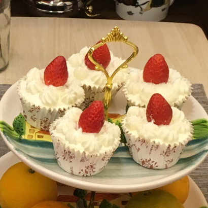 清新莓果奶油cupcake