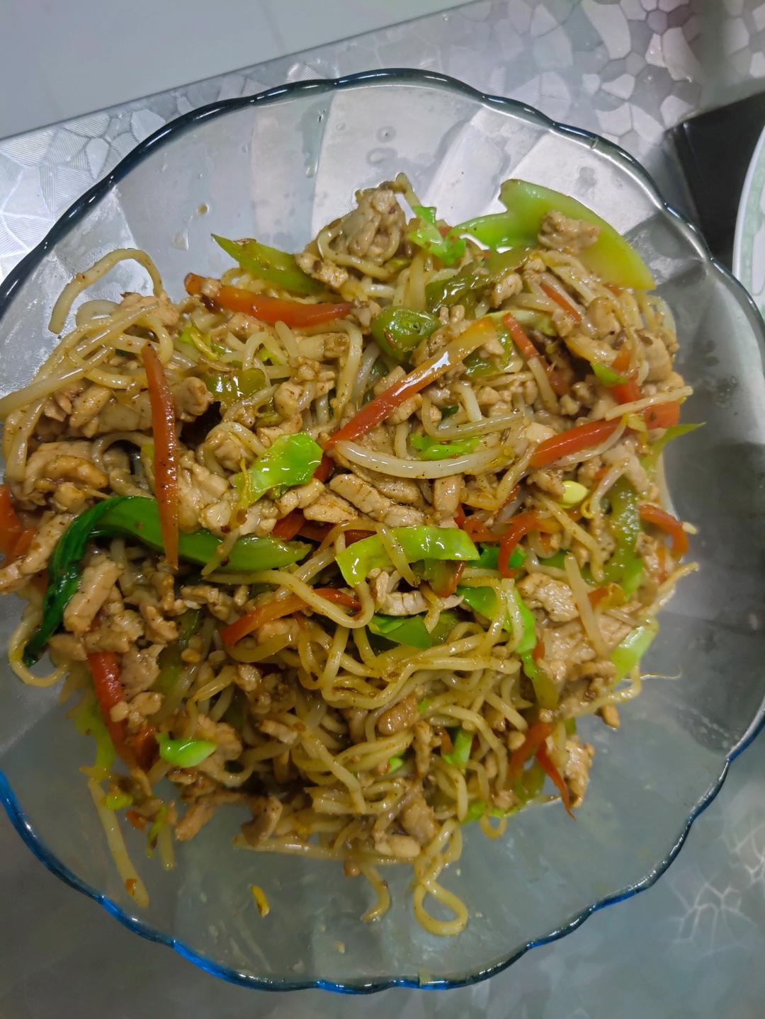 陕西孜然肉炒面