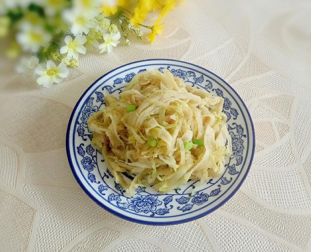 包菜炒饼的做法