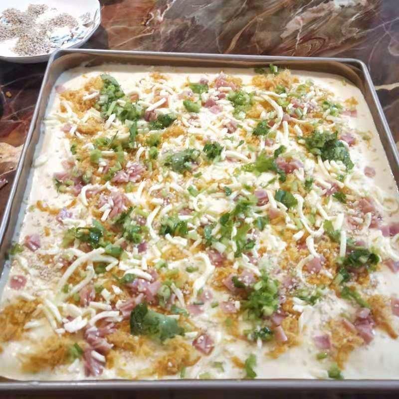 香葱肉松火腿蛋糕（不用水浴也可以超级嫩！）