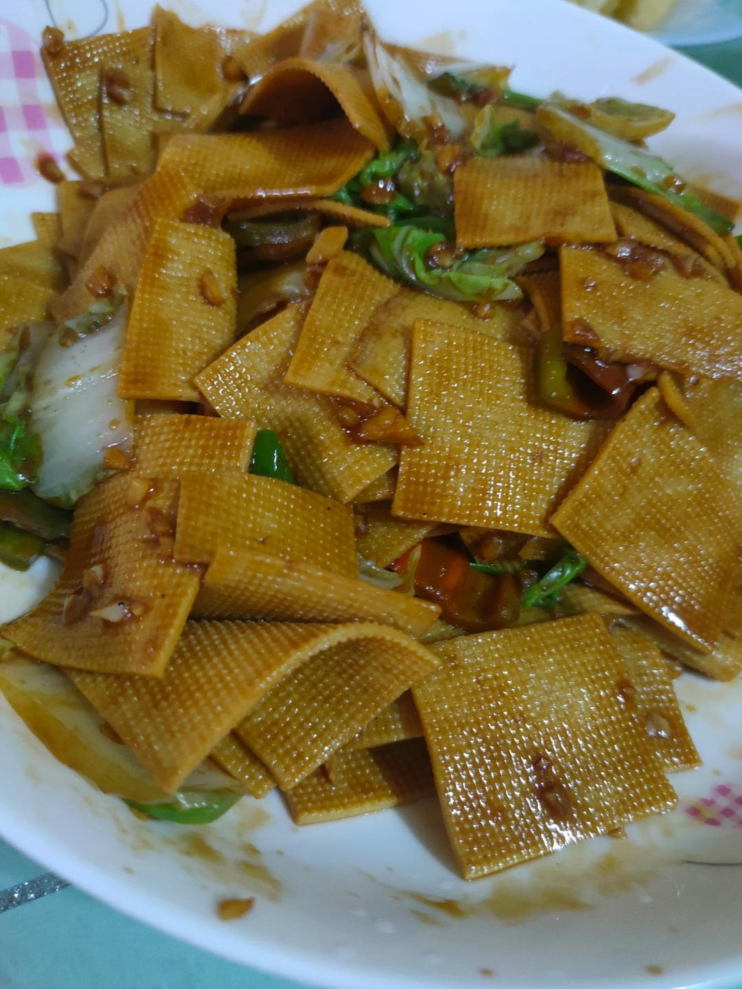 尖椒炒豆皮➕灵魂汤汁