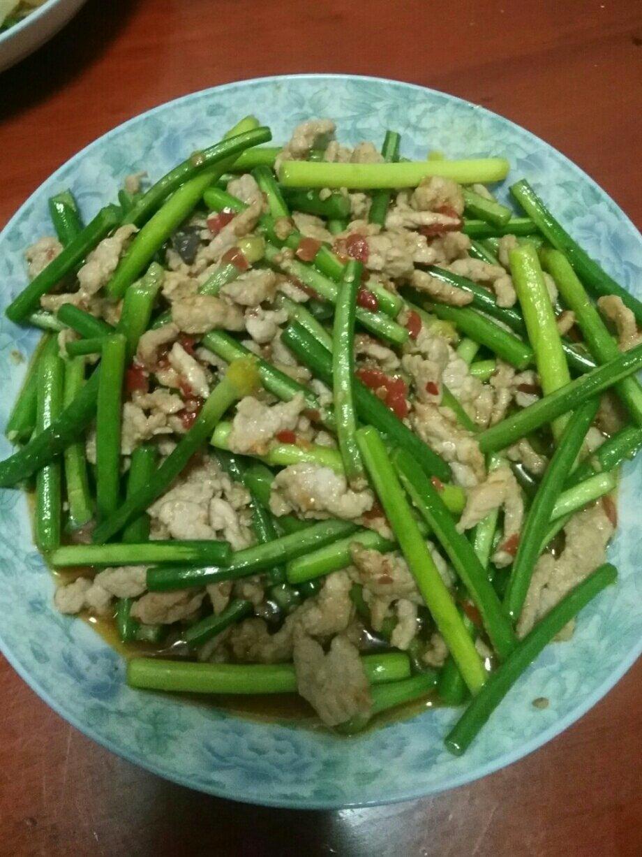 蒜薹炒肉丝