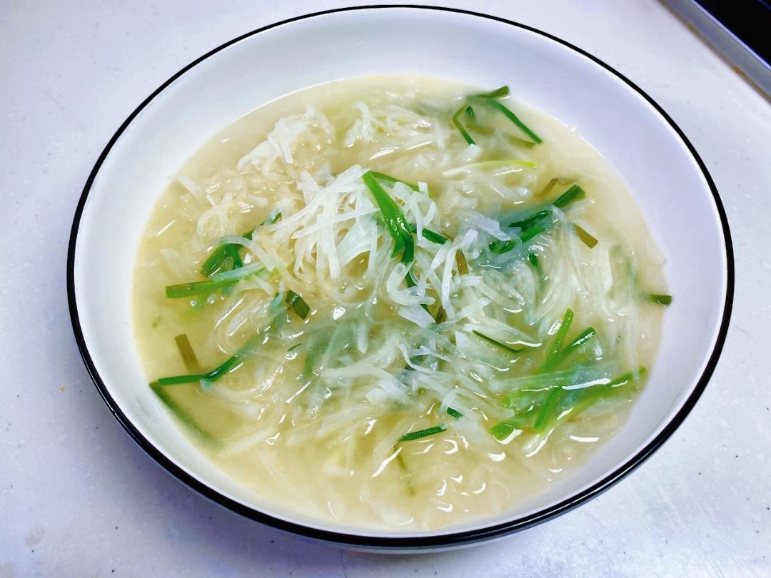 水煮萝卜丝｜轻食素菜