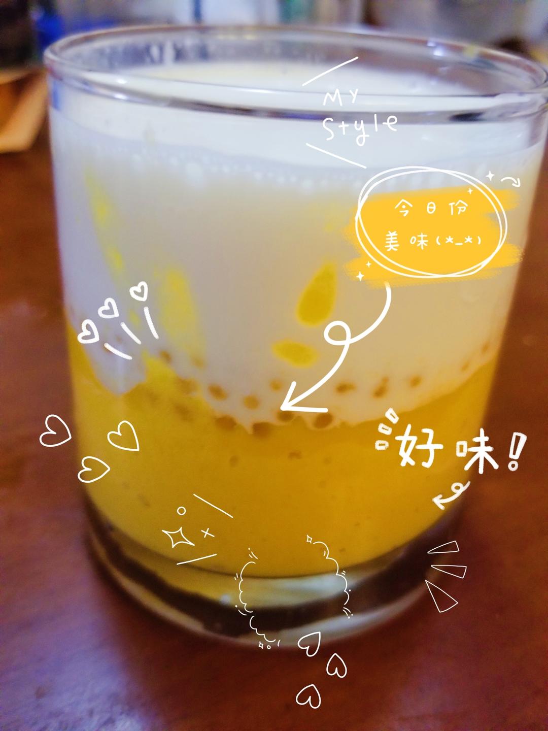 港式甜品——杨枝甘露(芒果西米露)附芒果花切法