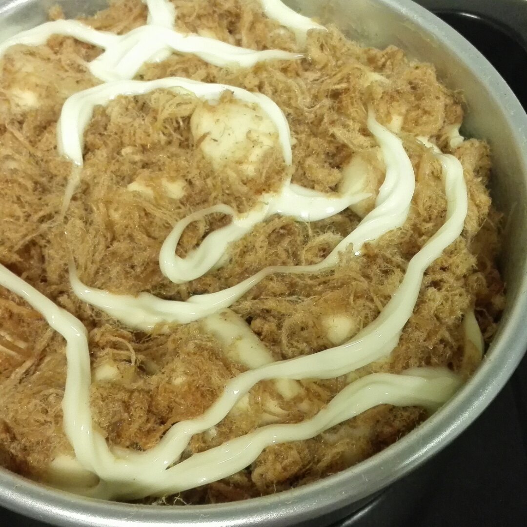 香葱肉松手撕吐司