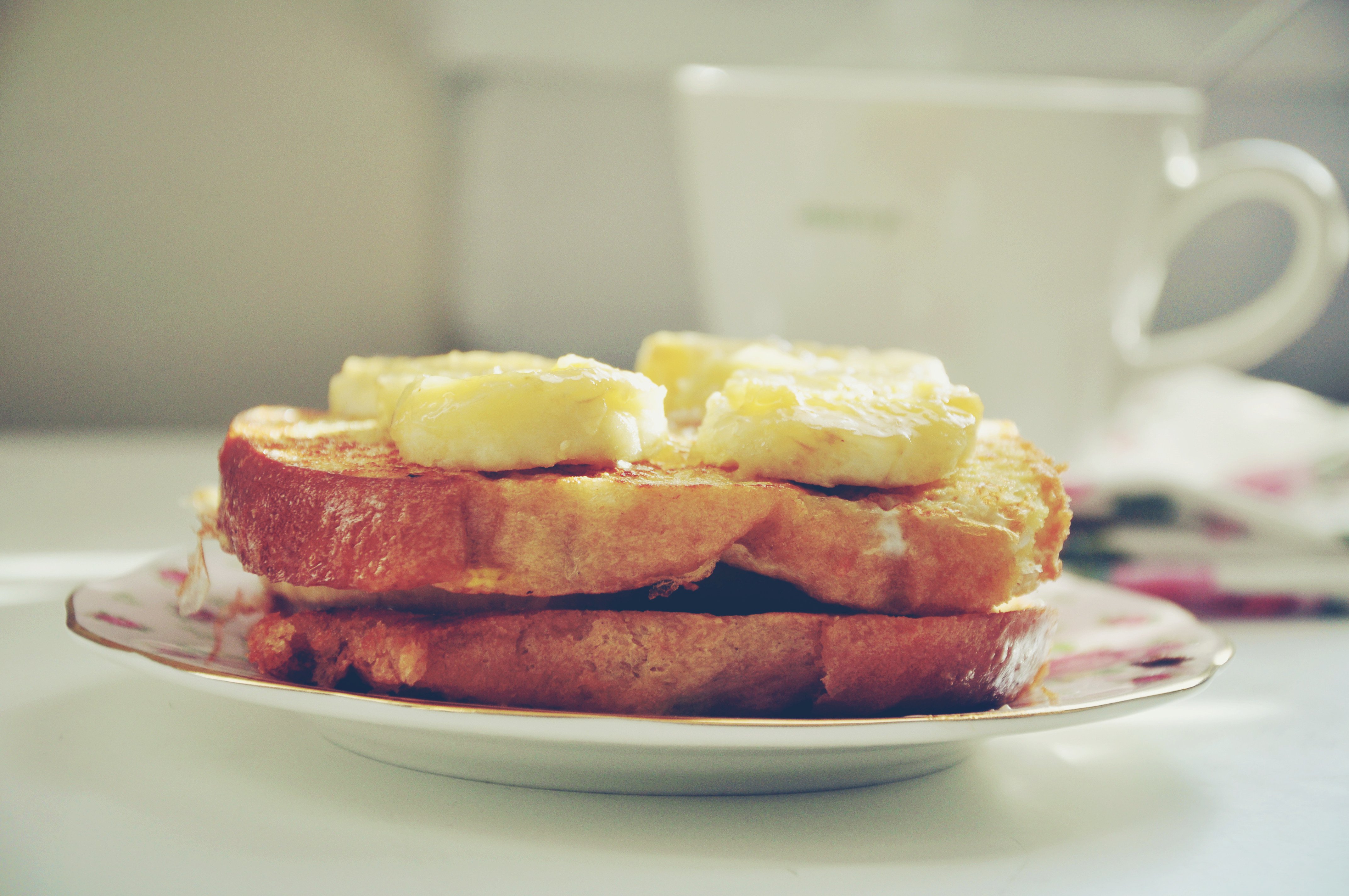 香蕉牛奶煎吐司